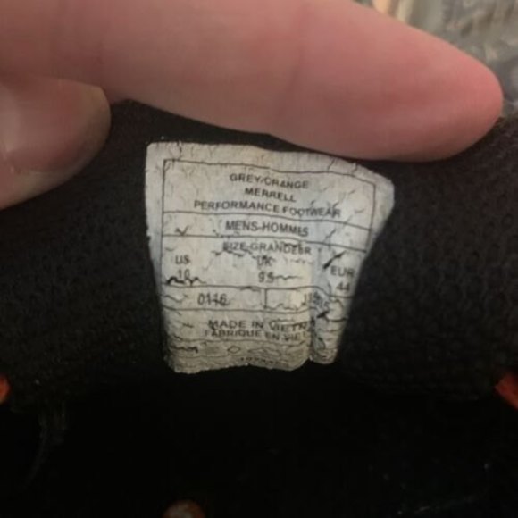 Merrell All Out Crush Trail Running Shoes Orange/Gray Mens Size 10 J35535 Hiking - Picture 8 of 8